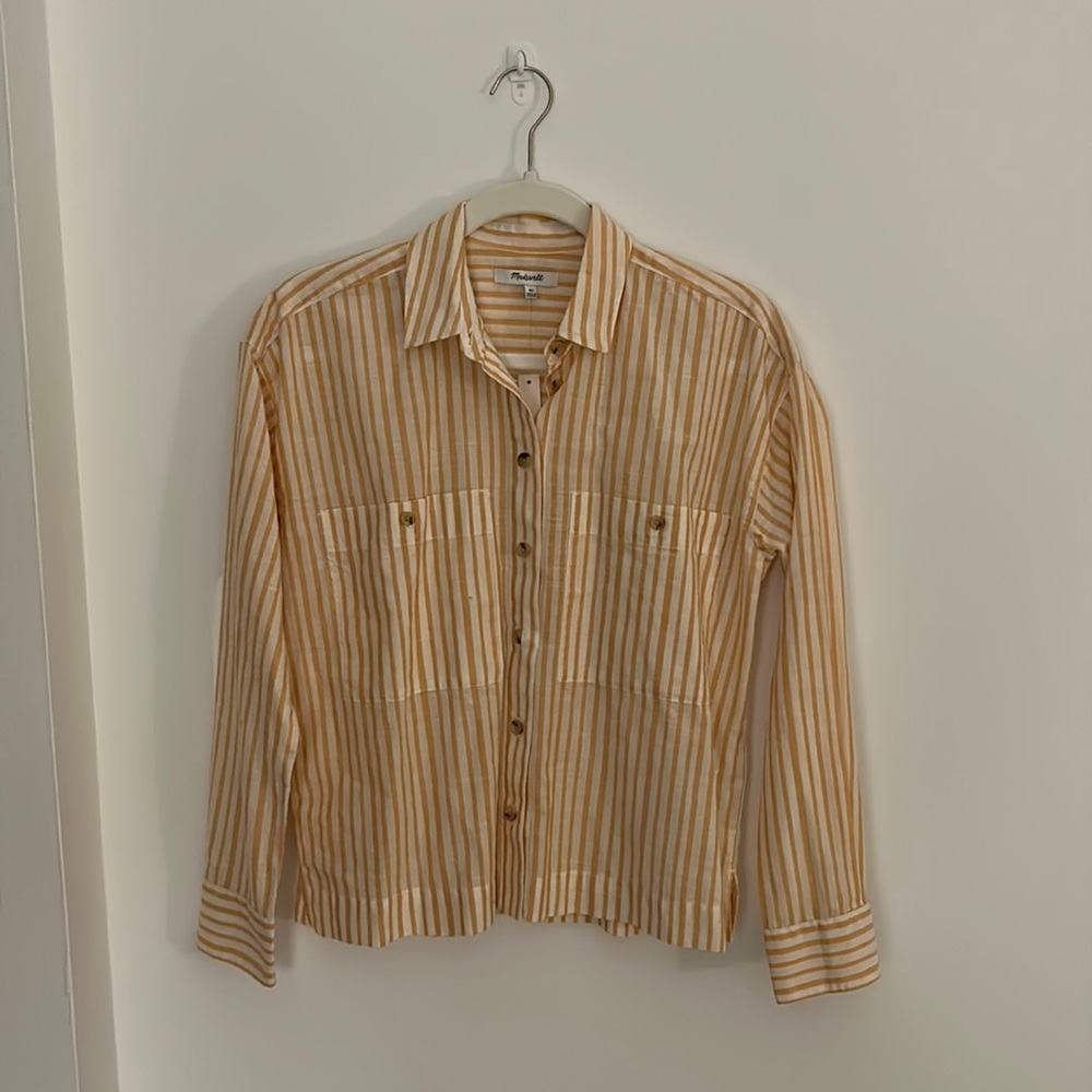 Madewell cotton button up shirt